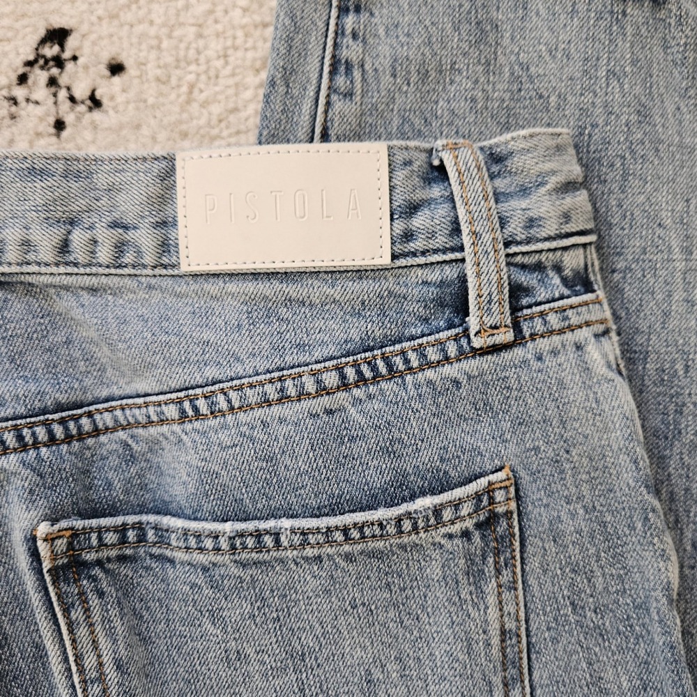 Pistola Charlie High-Rise Classic Straight Distressed Jeans 28 - Picture 6 of 13